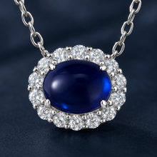Lab-created sapphire Necklace N1896 — craftsmanship detail