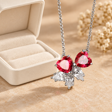Lab-created ruby Necklace N2461 — gift-box presentation