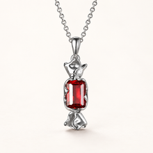 Lab-created ruby Pendant P4315 — three-quarter product view