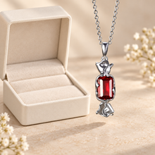 Lab-created ruby Pendant P4315 — gift-box presentation
