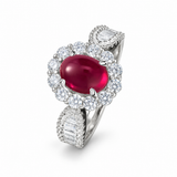 实验室培育红宝石戒指 R1859