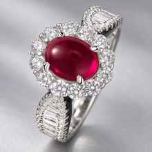 Lab-created ruby Ring R1859 — craftsmanship detail
