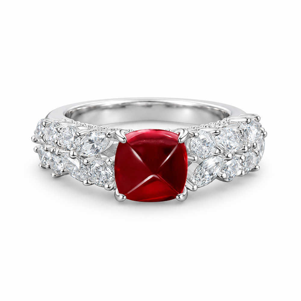 Lab-Created Ruby Ring R3062
