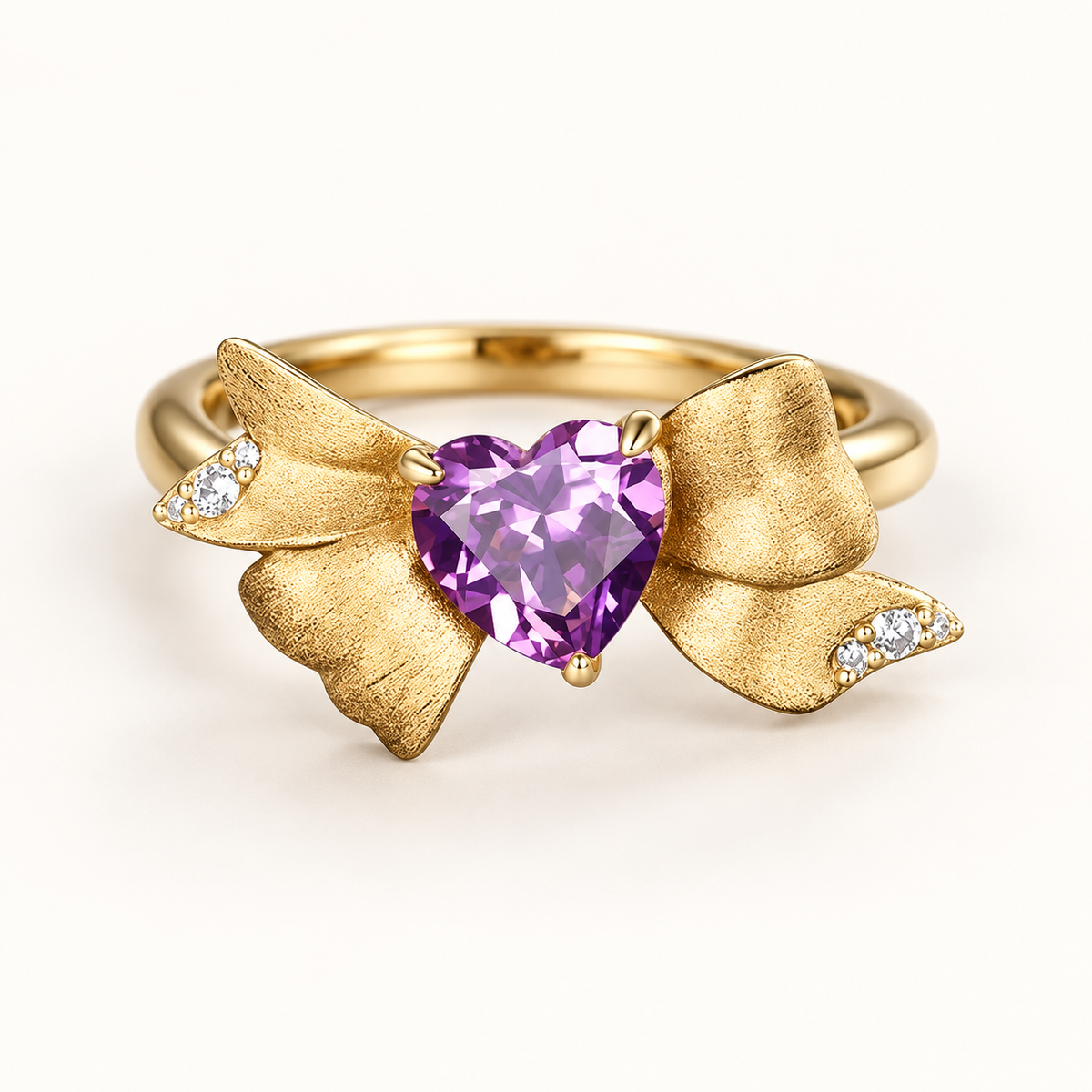 Lab-created ruby Ring R4313 — three-quarter product view