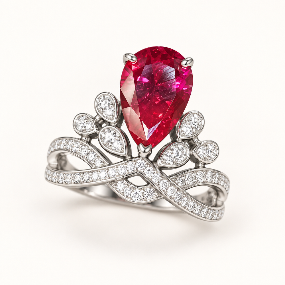 Lab-Created Ruby Ring R4377