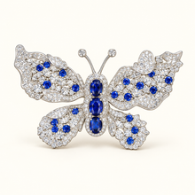 Midnight Papillon Brooch AI presentation preview; not exact-item, material, stone, or scale proof.
