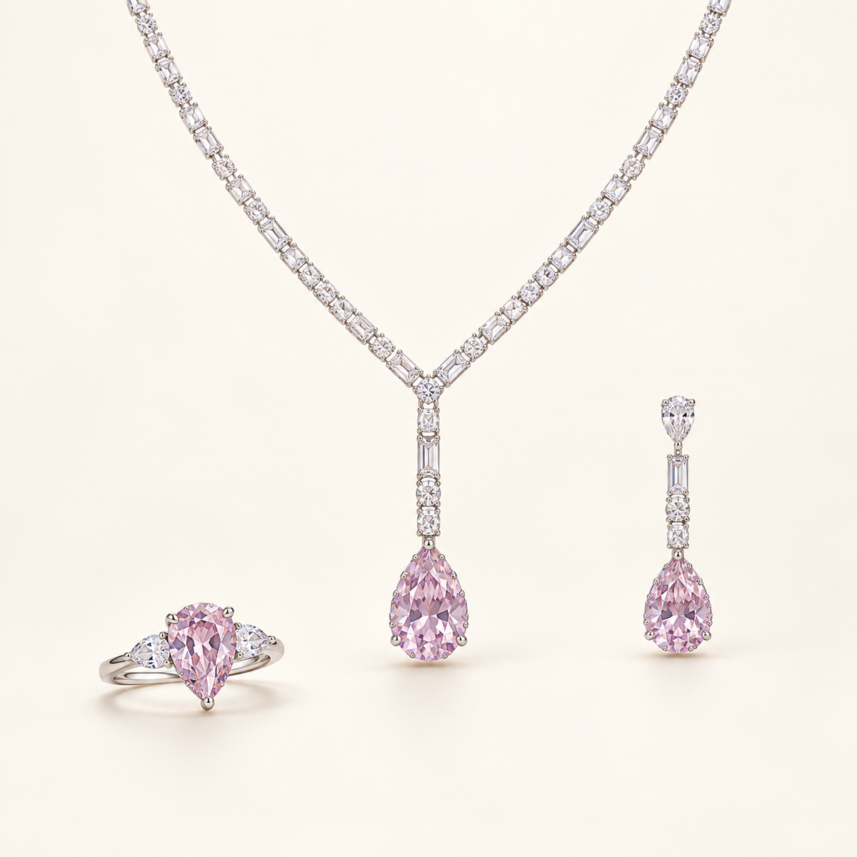 Rosewater Y-Drop AI presentation preview; not exact-item, material, stone, or scale proof.