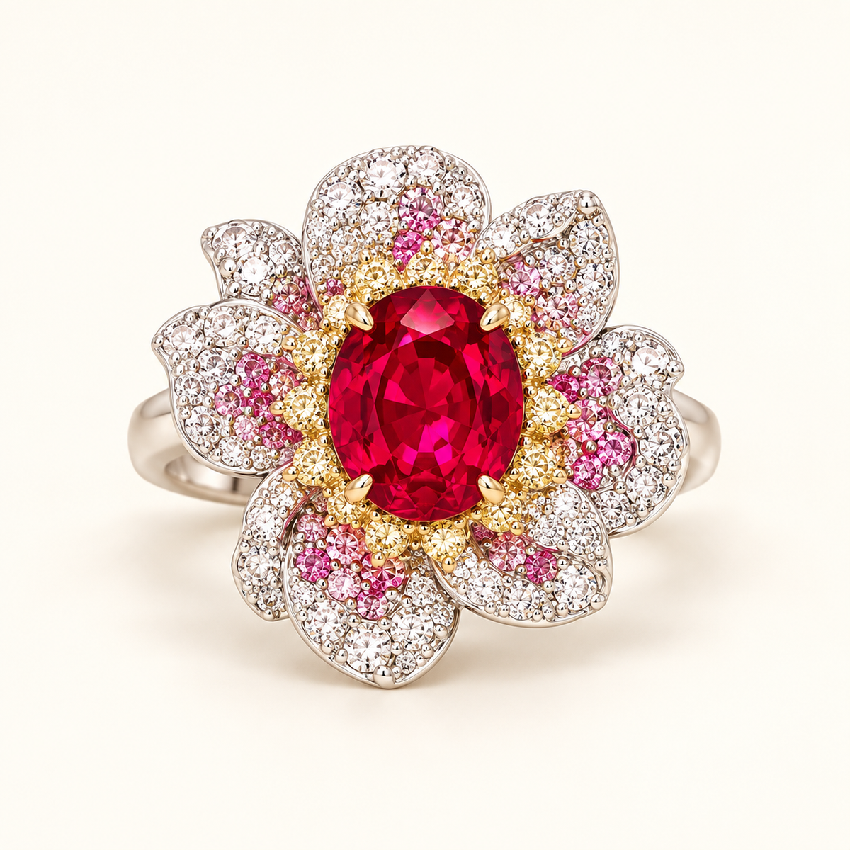 Ruby Camellia AI presentation preview; not exact-item, material, stone, or scale proof.