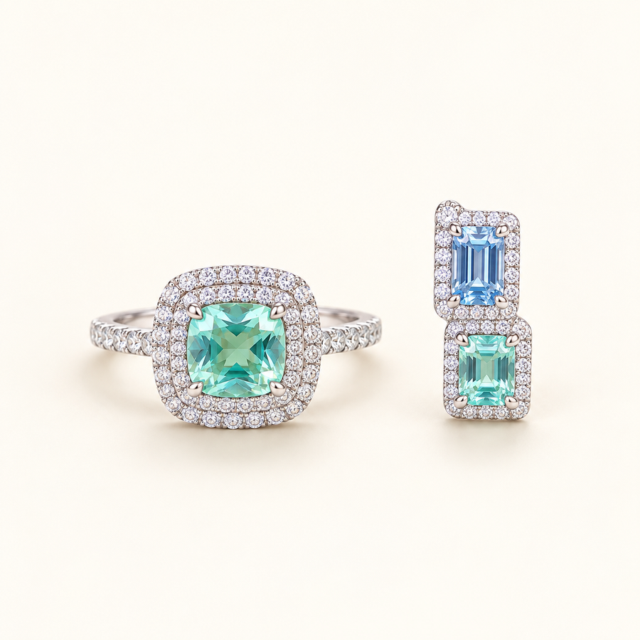 Seafoam Halo AI presentation preview; not exact-item, material, stone, or scale proof.