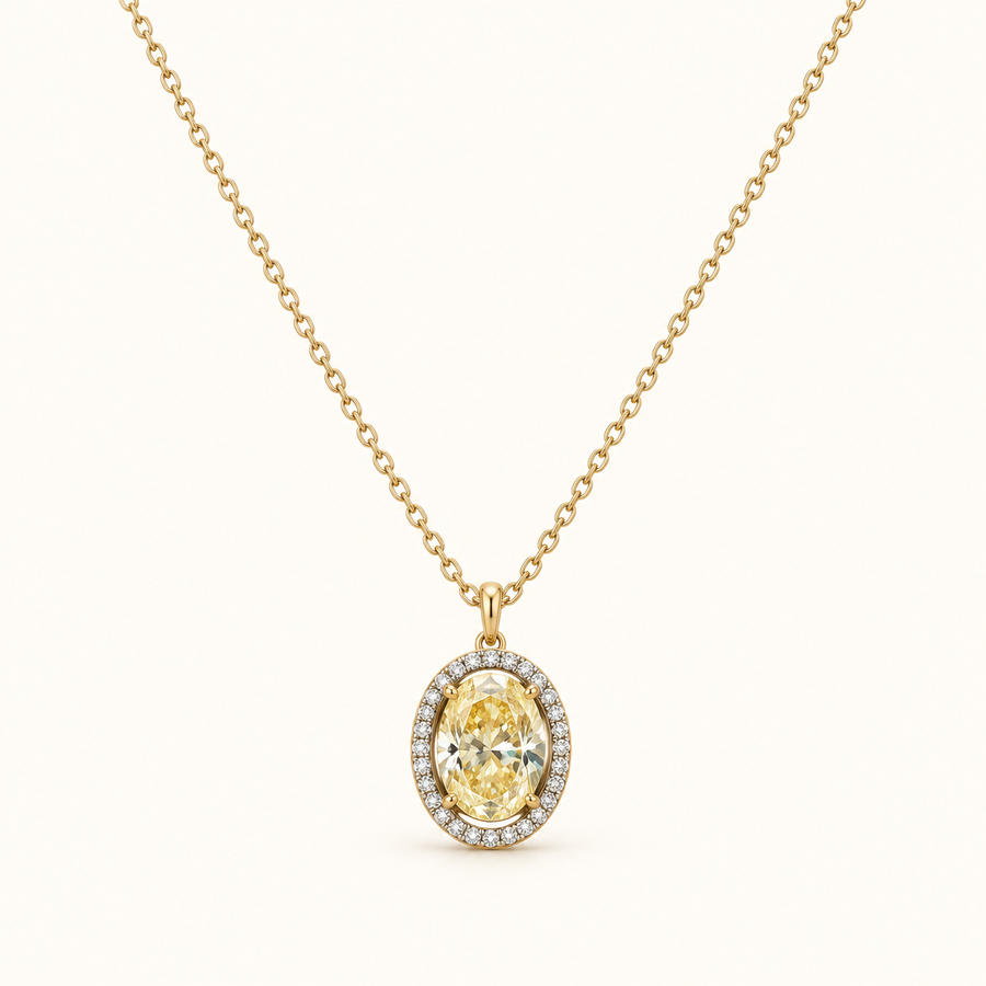 Solar Vessel Pendant AI presentation preview; not exact-item, material, stone, or scale proof.