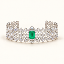 Verdant Mesh Cuff AI presentation preview; not exact-item, material, stone, or scale proof.