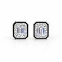 Noir Frame Studs. AI-assisted presentation image based on supplier reference; not exact-item, material, stone, scale, size, or inventory proof.