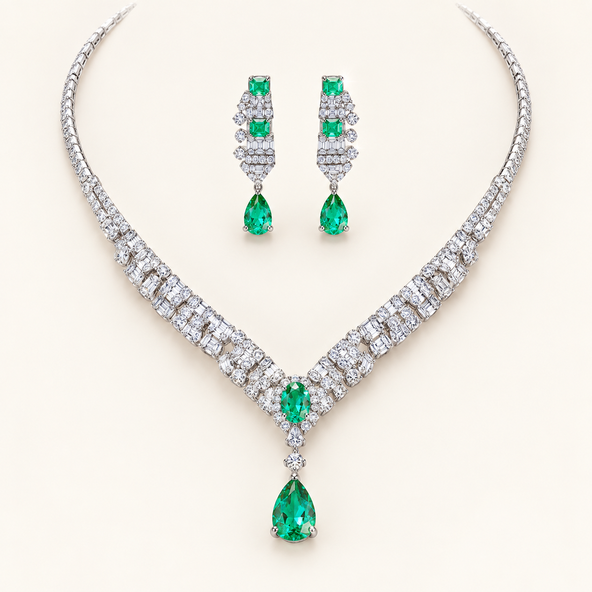 [Correnva V2 main] Seafoam Drop Bracelet. AI-assisted presentation image based on a supplier reference; not exact-item, material, stone identity, scale, size, or inventory proof.