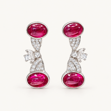 Crimson Cascade Drops. AI-assisted presentation image based on supplier reference; not exact-item, material, stone, scale, size, or inventory proof.