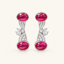 [Correnva V2 main] Crimson Cascade Drops. AI-assisted presentation image based on a supplier reference; not exact-item, material, stone identity, scale, size, or inventory proof.