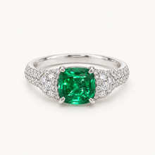 Verdant Halo Ring. AI-assisted presentation image based on supplier reference; not exact-item, material, stone, scale, size, or inventory proof.