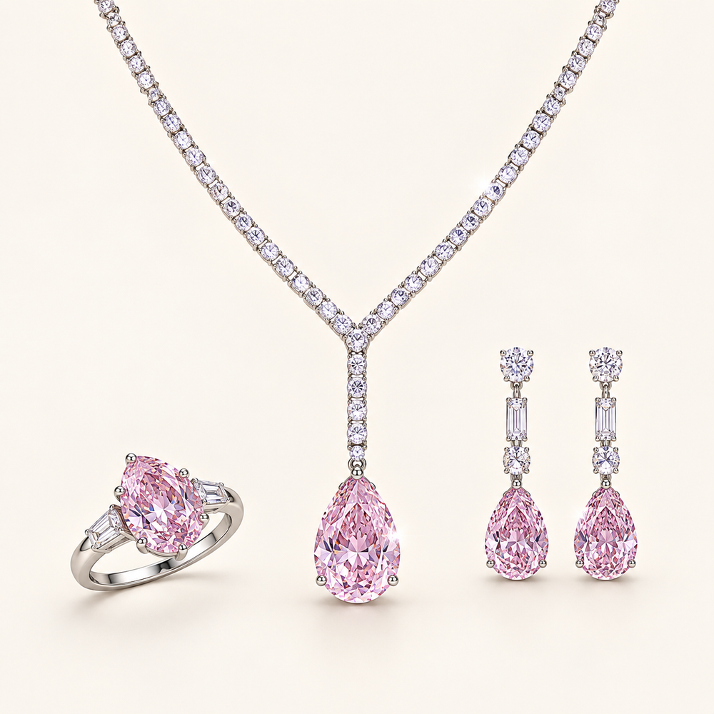 Rosewater Pear Necklace