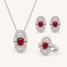Crimson Deco Suite. AI-assisted presentation image based on supplier reference; not exact-item, material, stone, scale, size, or inventory proof.