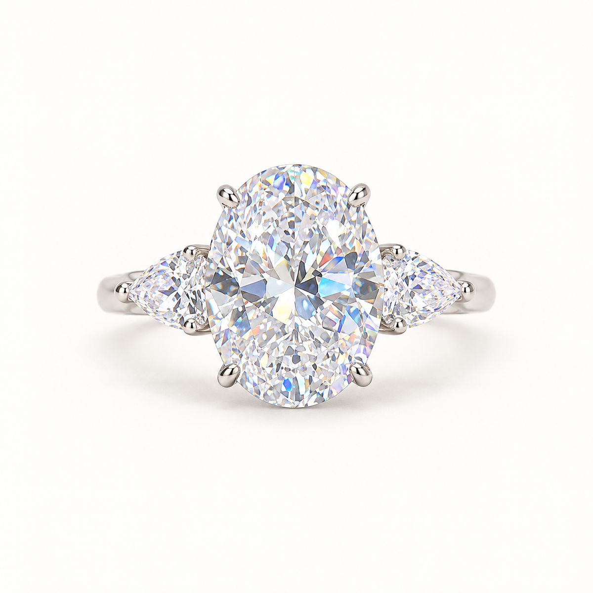 Lucent Oval Ring. AI-assisted presentation image based on supplier reference; not exact-item, material, stone, scale, size, or inventory proof.