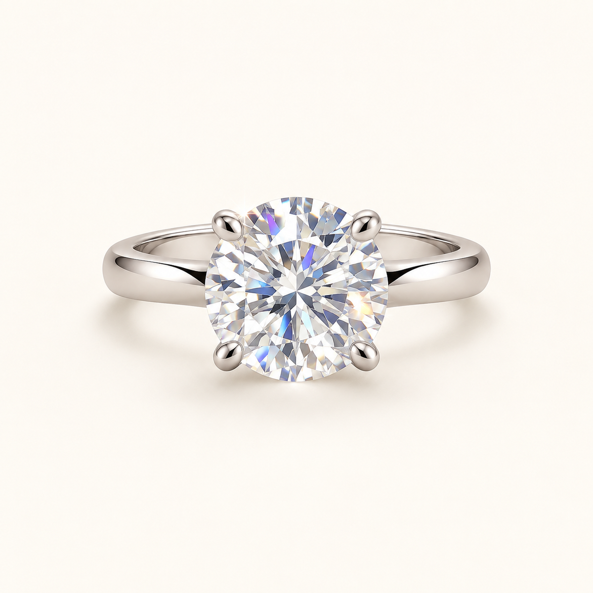 [Correnva V2 main] Lucent Crown Ring. AI-assisted presentation image based on a supplier reference; not exact-item, material, stone identity, scale, size, or inventory proof.