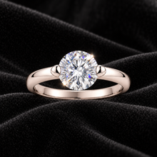 [Correnva V3 velvet main] Lucent Orbit Ring. AI-assisted presentation image on a dark velvet art direction; not exact-item, material, stone identity, scale, size, or inventory proof.
