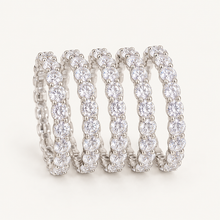 Lucent Five-Band Stack. AI-assisted presentation image based on supplier reference; not exact-item, material, stone, scale, size, or inventory proof.
