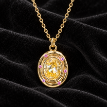 [Correnva V3 velvet main] Soleil Vessel Pendant. AI-assisted presentation image on a dark velvet art direction; not exact-item, material, stone identity, scale, size, or inventory proof.