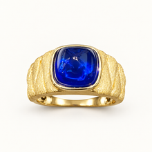 Cobalt Signet Ring. AI-assisted presentation image based on supplier reference; not exact-item, material, stone, scale, size, or inventory proof.