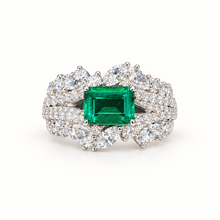 Verdant Scroll Ring. AI-assisted presentation image based on supplier reference; not exact-item, material, stone, scale, size, or inventory proof.