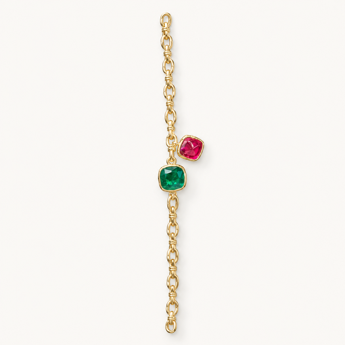 Verdant Crimson Bracelet. AI-assisted presentation image based on supplier reference; not exact-item, material, stone, scale, size, or inventory proof.