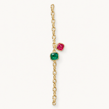 Verdant Crimson Bracelet. AI-assisted presentation image based on supplier reference; not exact-item, material, stone, scale, size, or inventory proof.