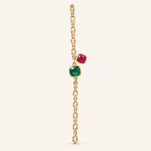 [Correnva V2 main] Verdant Duet Bracelet. AI-assisted presentation image based on a supplier reference; not exact-item, material, stone identity, scale, size, or inventory proof.