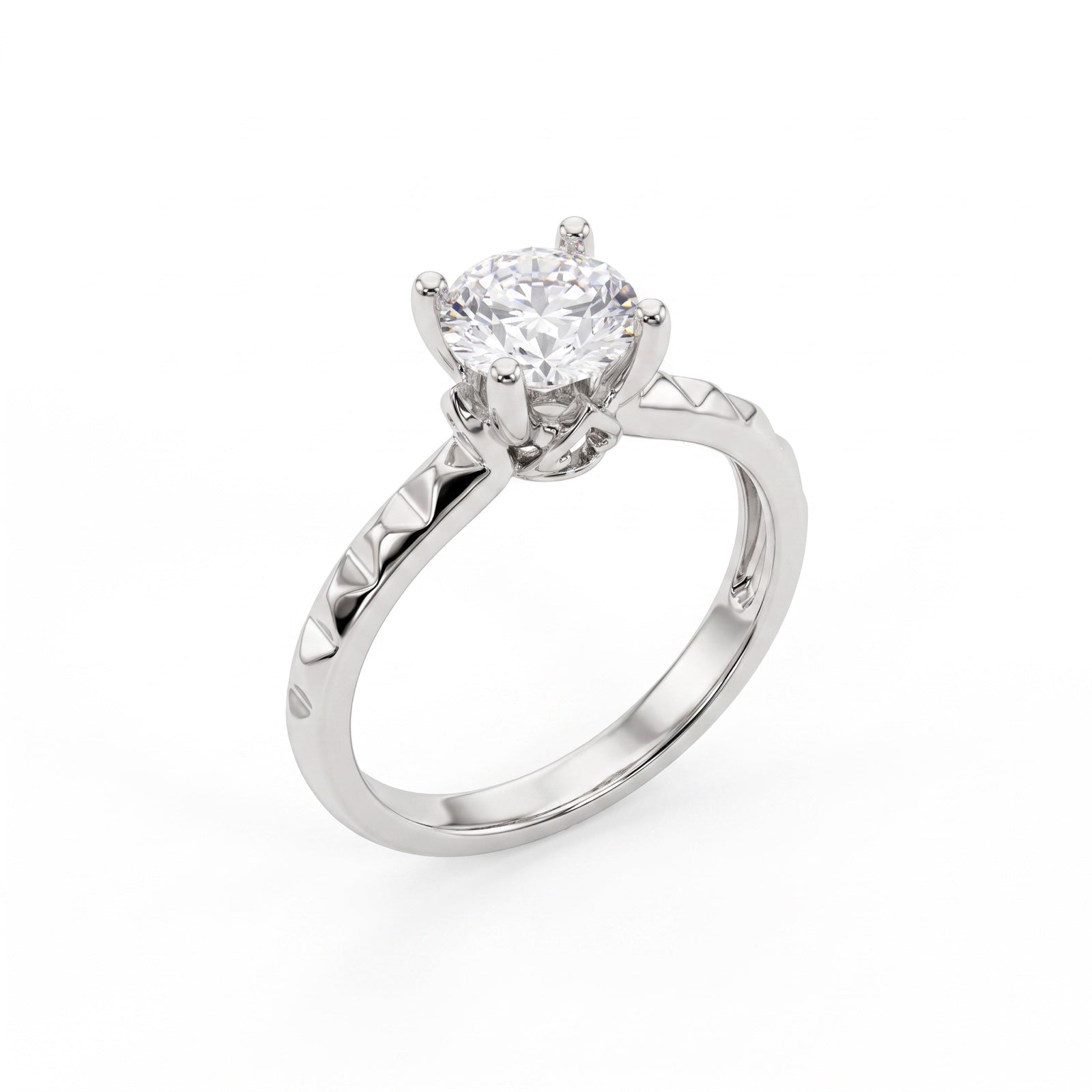 Clear center ring with a geometric band shown as a collection preview