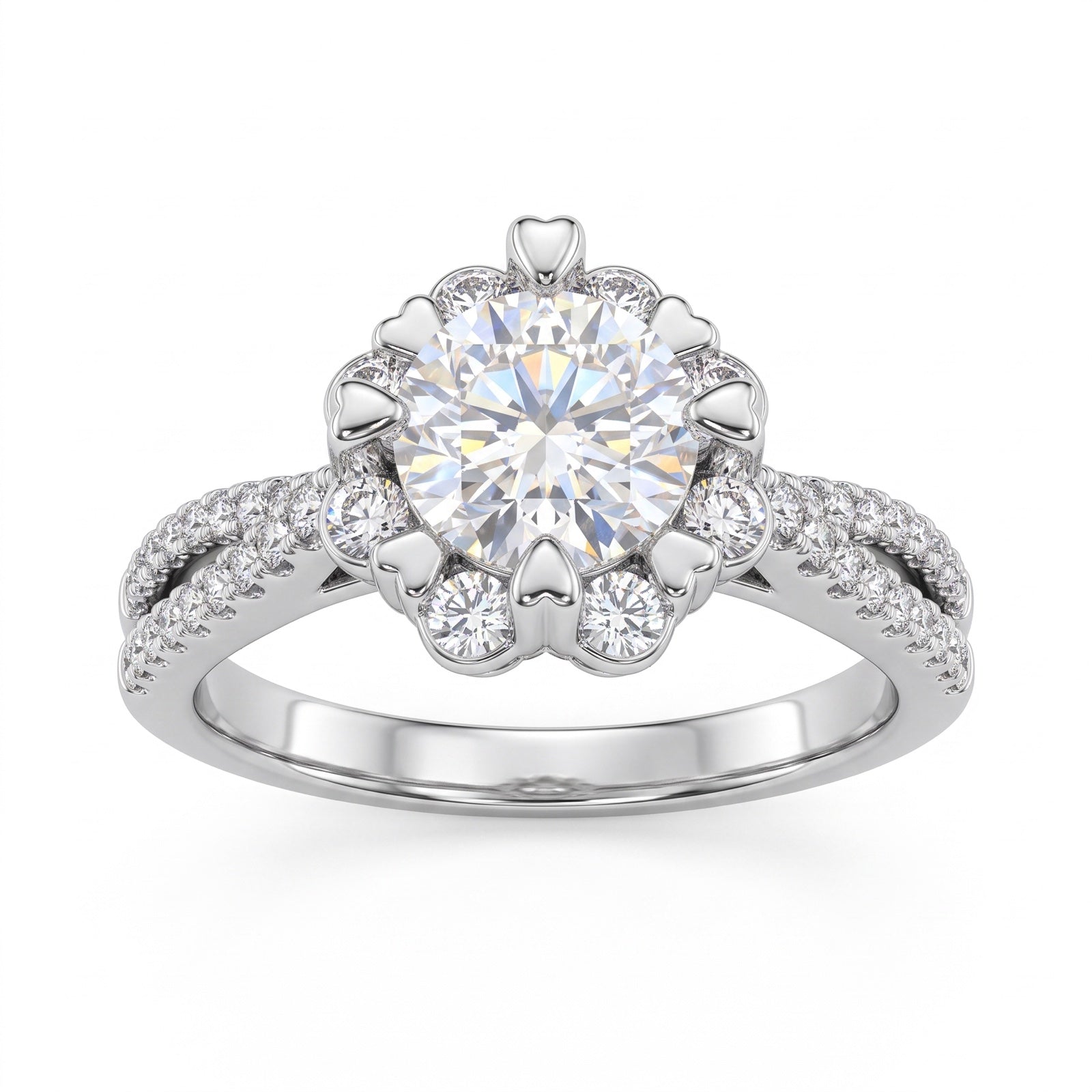 Decorative framed clear-stone ring form shown as a collection preview