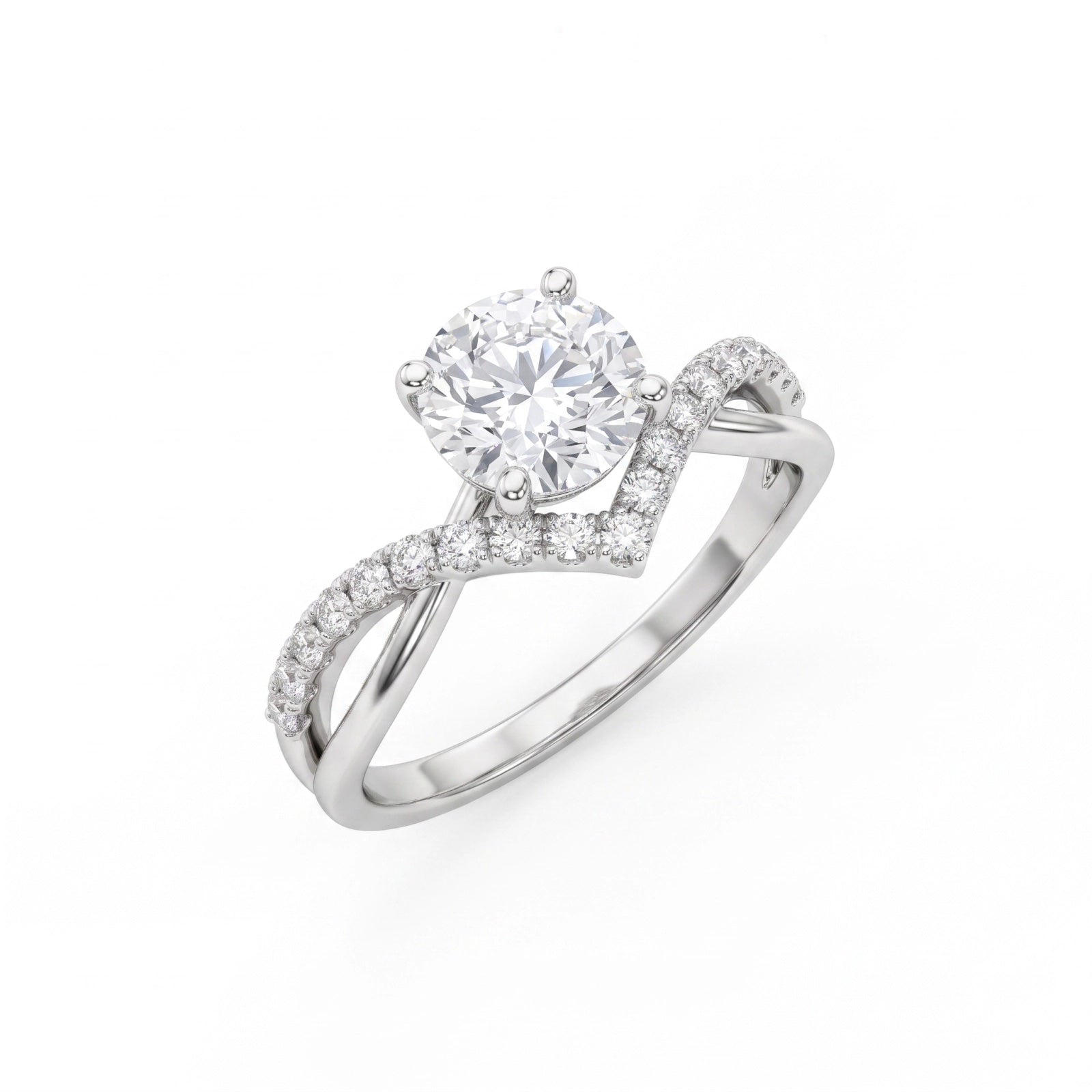 Two clear-stone ring forms shown as a collection preview
